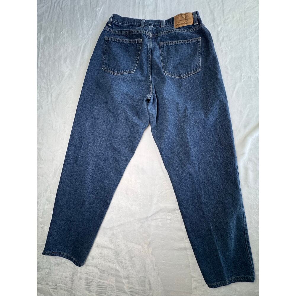 Vintage Eddie Bauer High Rise Mom Jeans Womens 16 Tapered Blue Denim Cotton - Picture 7 of 10